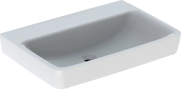 Geberit Renova Plan Waschtisch 70cm, ohne Hahnloch, ohne Überlauf, weiß