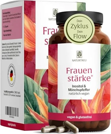 Naturtreu Frauenstärke Inositol & Mönchspfeffer Kapseln, 90 Stück