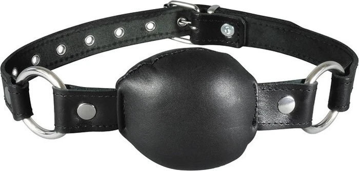 XX-Dreamstoys Leder Mundknebel schwarz