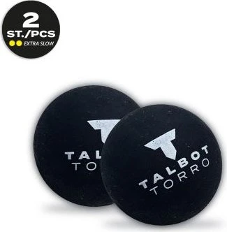 Talbot Torro Gelber Punkt Squashbälle sehr langsam, 2 Stück