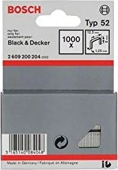 Bosch Professional Typ 52 Tacker-Klammern, 6x12.3mm, 1000 Stück