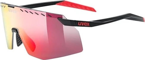 UVEX pace stage black matt/mirror red