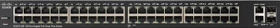 Cisco SG220 Rackmount Gigabit Smart Switch, 48x RJ-45, 2x RJ-45/SFP, 375W PoE+ (SG220-50P-K9)