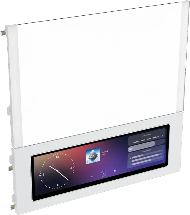 Corsair Frame 4000D LCD RS ARGB, weiß, Glasfenster