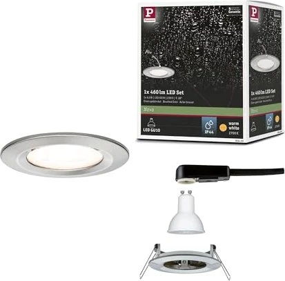 Paulmann LED Nova rund starr GU10 Alu 6.5W Einbauleuchte