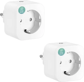 Meross Smart WiFi Plug MSS305, Typ F, Smart-Steckdose, EU, 2er-Pack