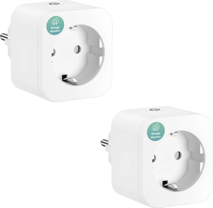 Meross Smart WiFi Plug MSS305, Typ F, Smart-Steckdose, EU, 2er-Pack