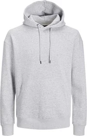 Jack & Jones Einfarbig Hoodie light grey melange (Herren)