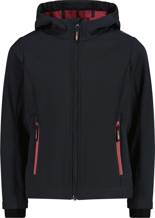 CMP Softshell Melange Fix Hood Funktionsjacke antracite/peony (Junior)