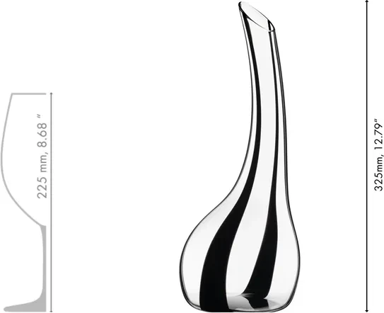 Riedel Cornetto Onyx Dekanter schwarz