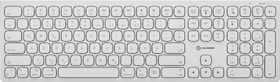 Alogic Echelon USB-C Rechargeable Wireless Keyboard for macOS, weiß, USB/Bluetooth, DE (ASKBT3M-DE)