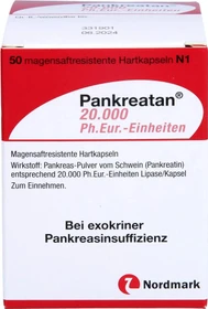 Nordmark Pankreatan 20.000 Kapseln, 50 Stück