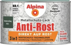 Alpina Farben Metallschutz-Lack Hammerschlag außen grün, 300ml