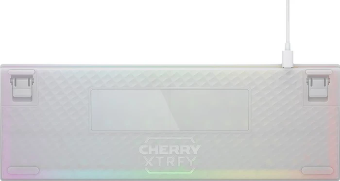 Cherry Xtrfy K5V2 Compact, Transparent White, LEDs RGB, hot-swap, MX2A RGB RED, USB, DE