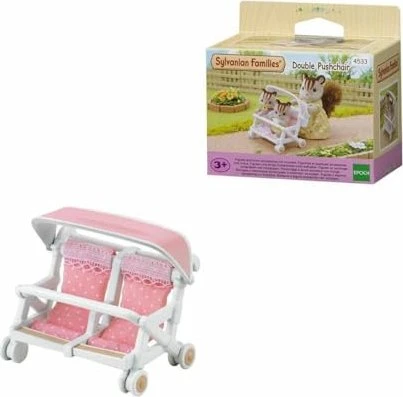 Epoch Sylvanian Families - Möbel-Sets - Zwillingskinderwagen