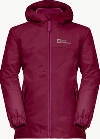 Jack Wolfskin Girls Iceland 3in1 Funktionsjacke dark ruby (Junior)