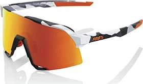 100% S3 soft tact grey camo/hiper red multilayer mirror lens