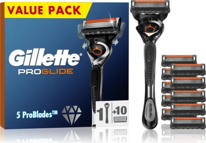 Gillette Fusion5 Rasierer + 10 Wechselklingen