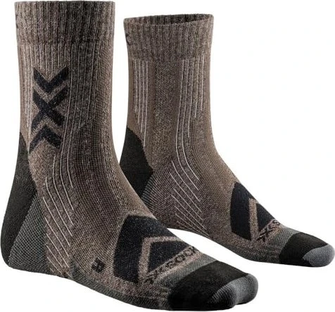 X-Bionic Hike Perform Merino Ankle Wandersocken braun/schwarz