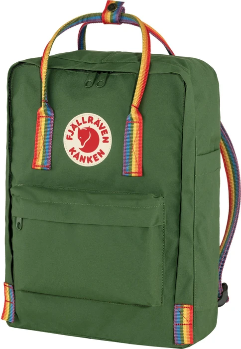 Fjällräven Kanken Rainbow spruce green/rainbow pattern