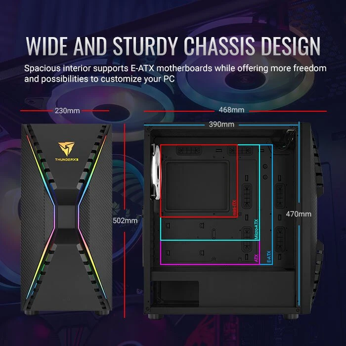 AeroCool Cronus, Glasfenster