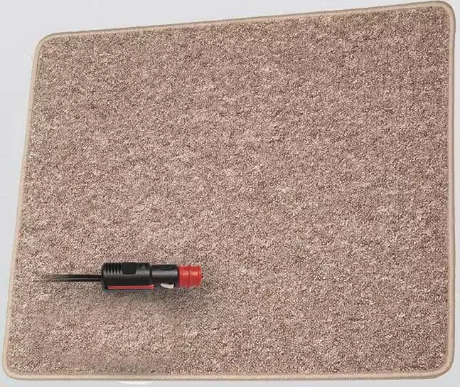Pro Car Heizteppich mit Antirutschbelag 12V 60x40cm, hellbraun (20203520)