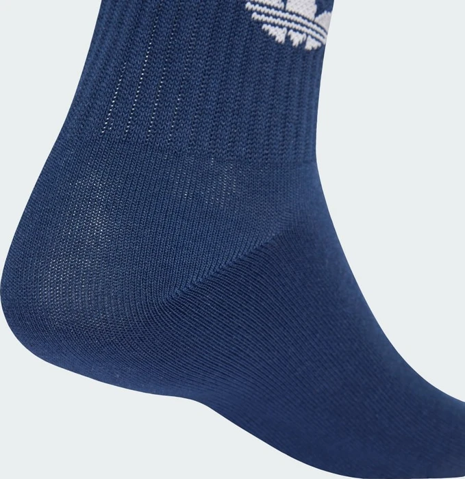 adidas 3-Streifen Crew Socken white/night indigo, 3 Paare