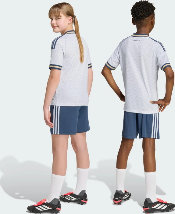 adidas Italien 2026 Auswärtsshorts aeroblue (Junior)