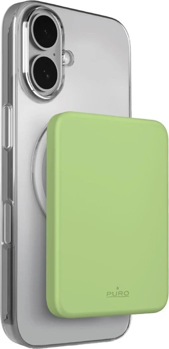 Puro Powerbank Mini Power Mag Wireless 4200mAh grün
