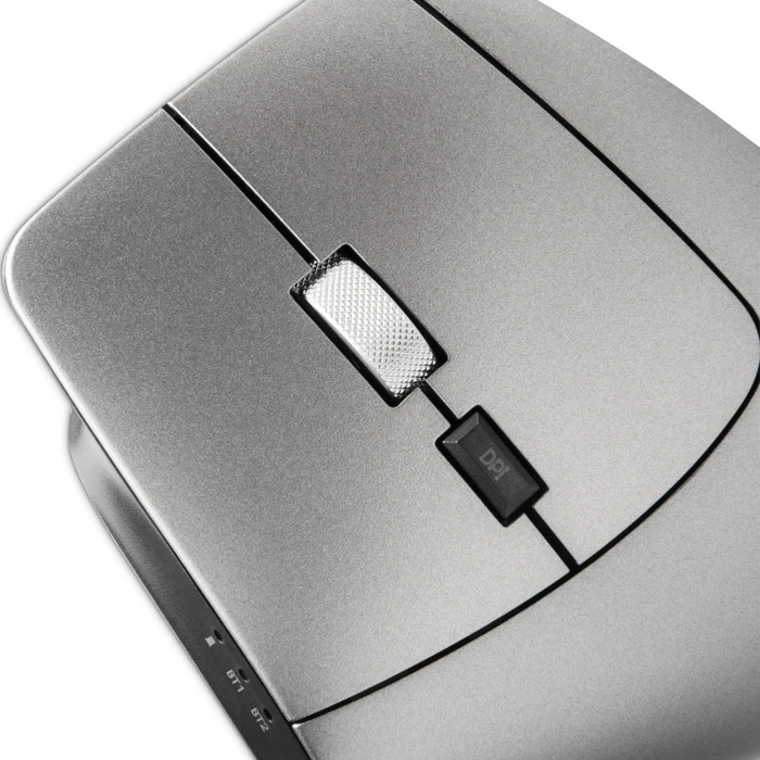 Hama EMW-700 Vertical Ergonomic Multi Device Mouse, grau/schwarz, USB/Bluetooth