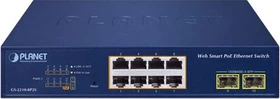 Planet GS-2210 Rackmount Gigabit Managed Switch, 8x RJ-45, 2x SFP, 120W PoE+ (GS-2210-8P2S)