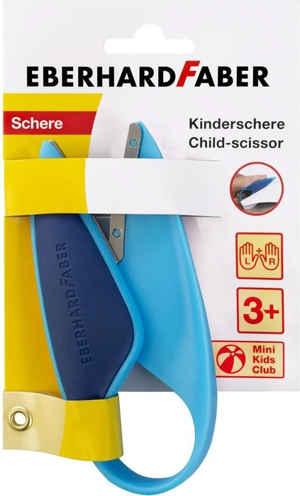 Eberhard Faber Mini Kids Kinderschere, beidhändig, 200mm, blau