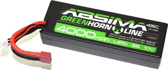 Absima Greenhorn LiPo-Akku 11.1V-45C 4000 Hardcase