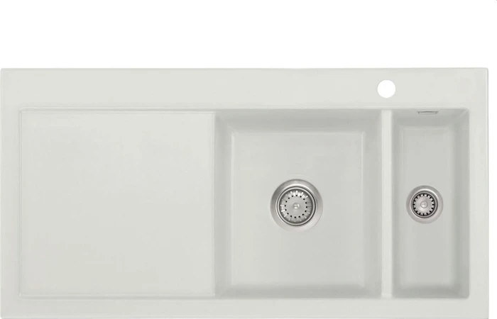 systemceram Mera 100 Einbau Becken rechts alu