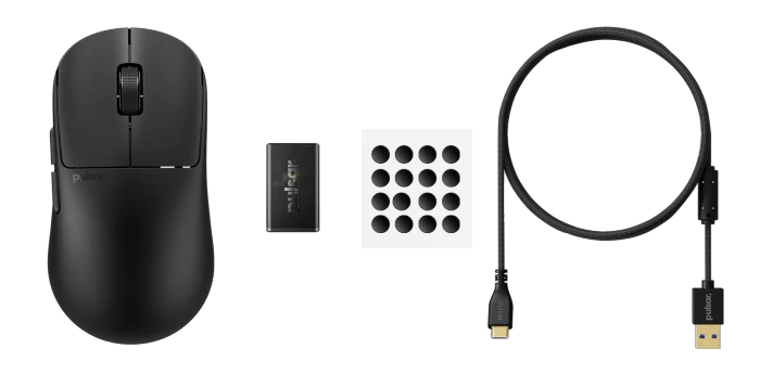 Pulsar Gaming Gears X2N CL CrazyLight Mini Wireless Jet Black, USB