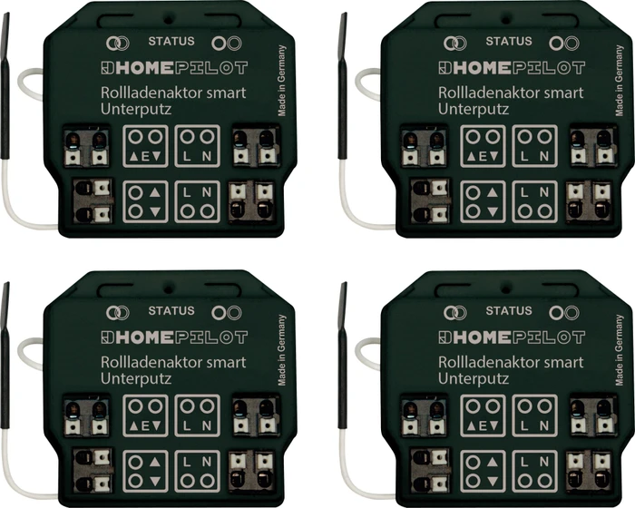 Rademacher HomePilot Rollladenaktor Smart Unterputz, Schaltaktor, 4er-Pack