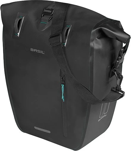 Basil Rivo L Tarpaulin MIK Hooks Gepäcktasche schwarz