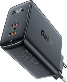 Acefast Fast Charge Wall Charger A29 GaN PD 50W schwarz