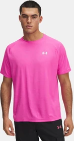 Under Armour Tech Textured Funktionsshirt kurzarm rebel pink/white (Herren)
