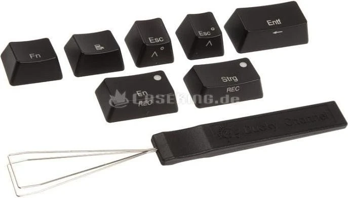 Ducky Mini silber, MX RED, USB, DE
