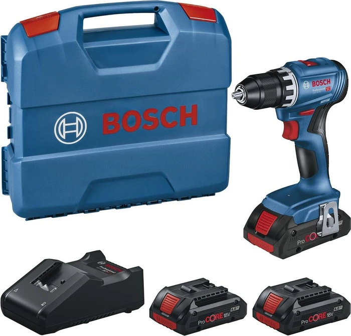 Bosch Professional GSR 18V-45 Akku-Bohrschrauber inkl. Koffer + 3 Akkus 4.0Ah