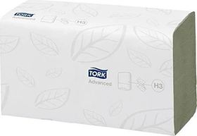 Tork H3 Advanced Zickzack-Papierhandtücher 2-lagig grün, 3750 Stück