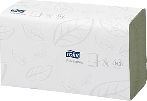 Tork H3 Advanced Zickzack-Papierhandtücher 2-lagig grün, 3750 Stück