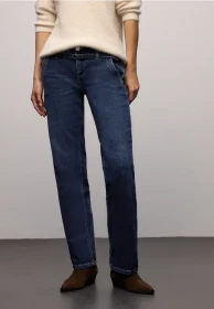 Street One Straight Leg Jeans dark indigo/authentic washed (Damen)