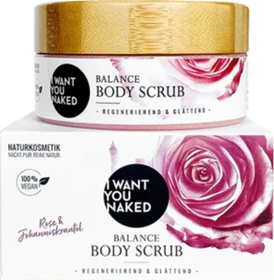 Saint Clouds I want you naked Rose & Johanniskraut-Öl Duschpeeling, 380ml