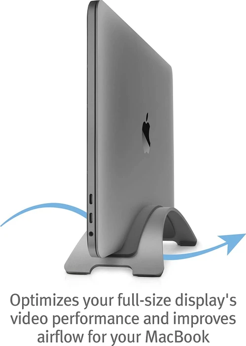 Twelve South BookArc MacBook, Notebook-Stand für MacBook Pro / MacBook Air, Space Grey