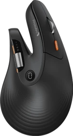 ProtoArc EM11 Pro, Vertikale Maus, schwarz, Rechtshänder, USB/Bluetooth