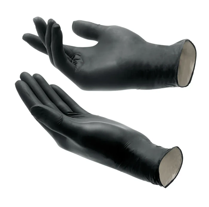 Franz Mensch Hygostar Nitril Safe Light Einweghandschuhe XL schwarz, 100 Stück