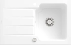 Villeroy & Boch Architectura 45 Einbau Becken reversibel mit Ablauffernbedienung snow white