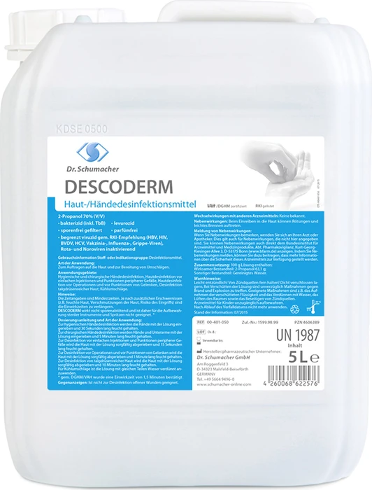 Dr. Schumacher Descoderm Handdesinfektionsmittel, 5l